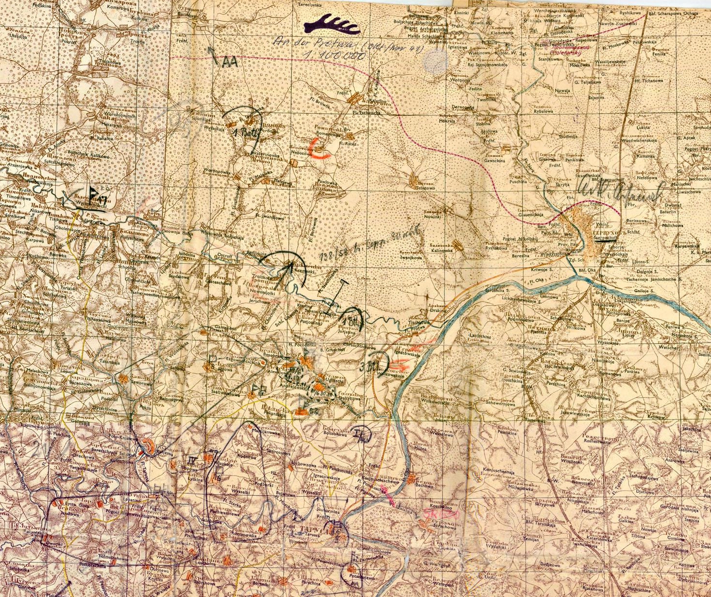 Карта ноябрь 1941
